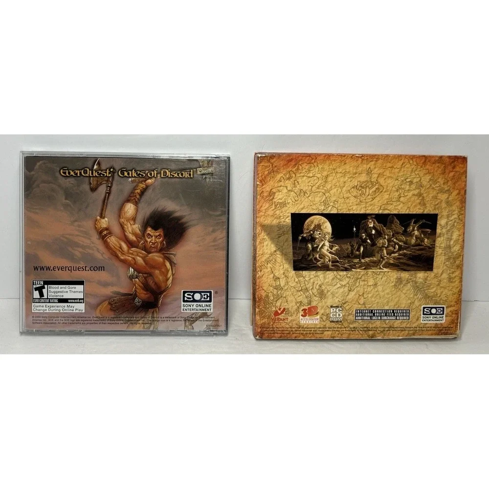 Everquest: Shadows Of Luclin Gates Of Discord PC Video Game 3 Disc‎ Set Bundle
